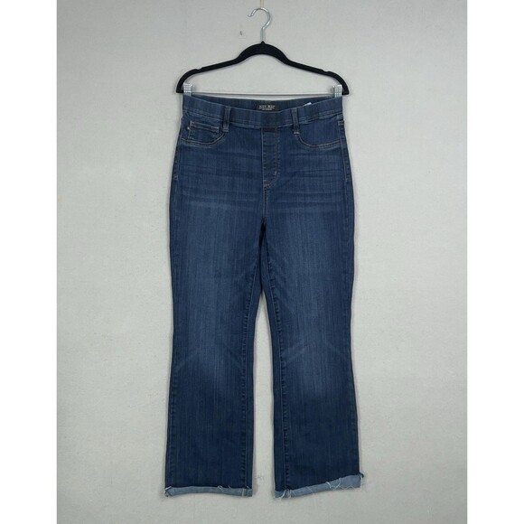 Judy Blue Jeans Womens 11 30 Blue Slim Bootcut Stretch High Rise Raw Cuff Denim - Picture 1 of 16
